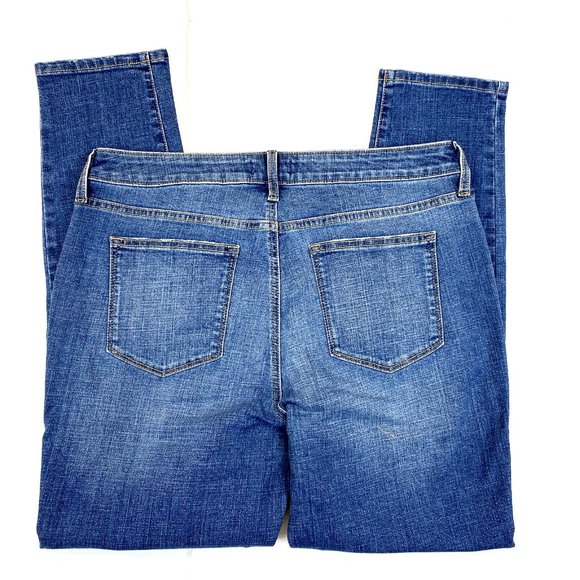 Women's Sonoma Supersoft Stretch Midrise Skinny Jeans Destructed Fresh Blue - 6R - Picture 3 of 5